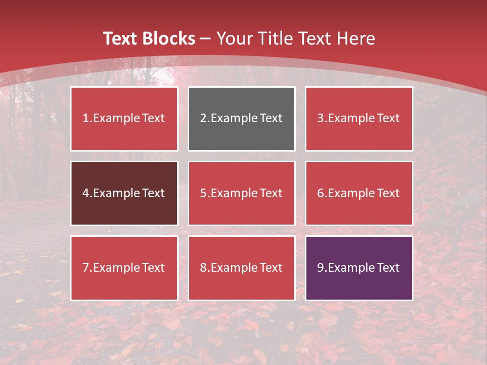 November Natural Flora PowerPoint Template