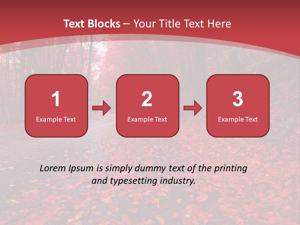 November Natural Flora PowerPoint Template