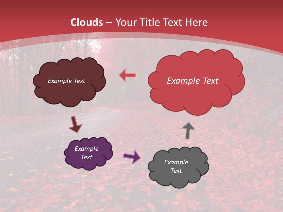 November Natural Flora PowerPoint Template