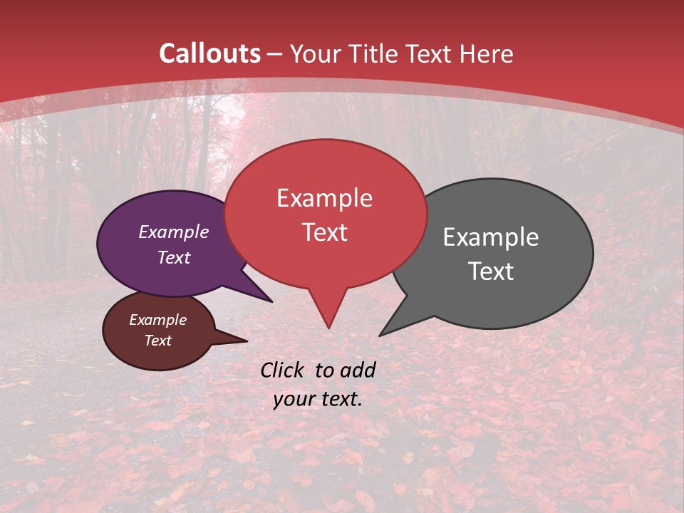 November Natural Flora PowerPoint Template