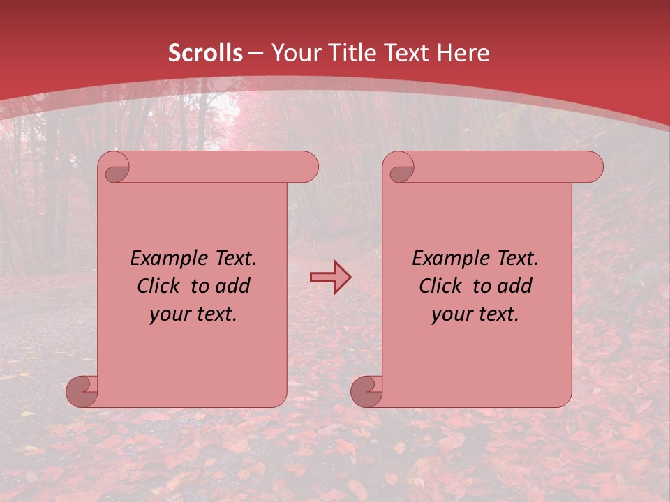 November Natural Flora PowerPoint Template