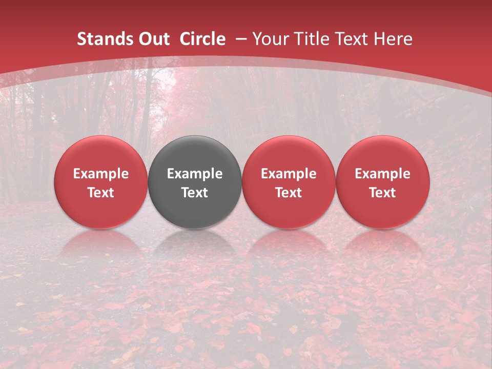 November Natural Flora PowerPoint Template