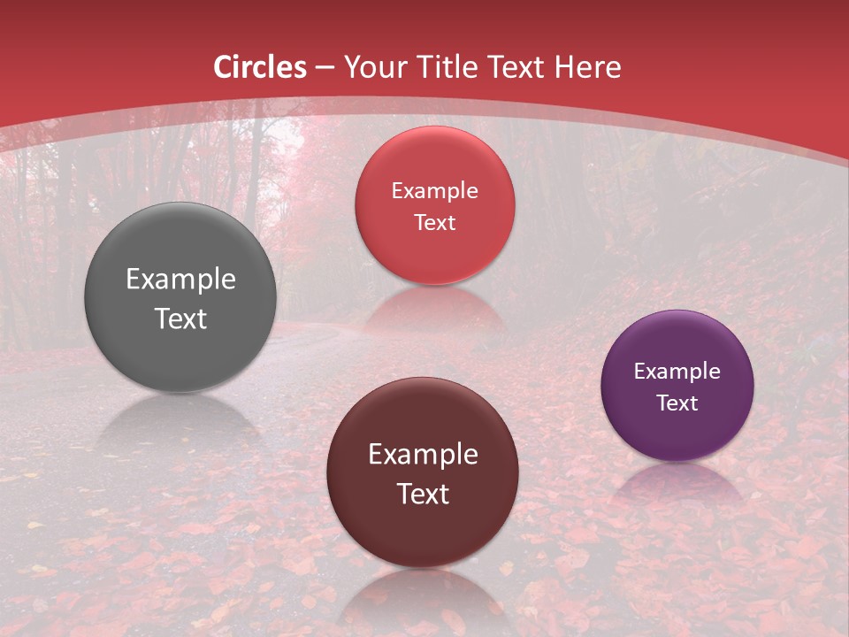 November Natural Flora PowerPoint Template