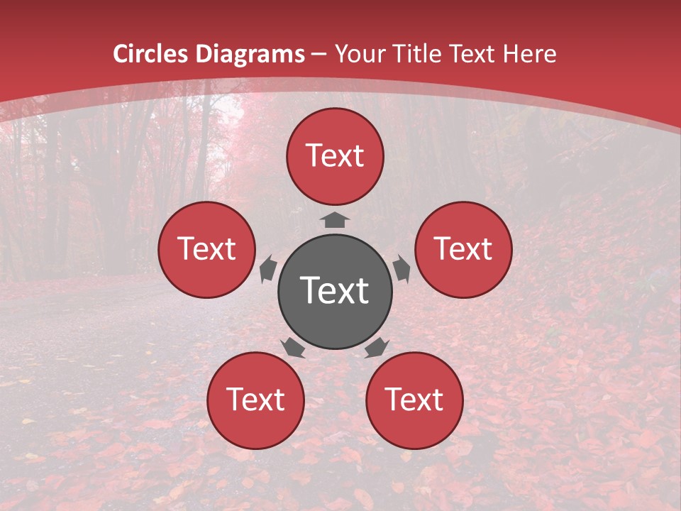 November Natural Flora PowerPoint Template