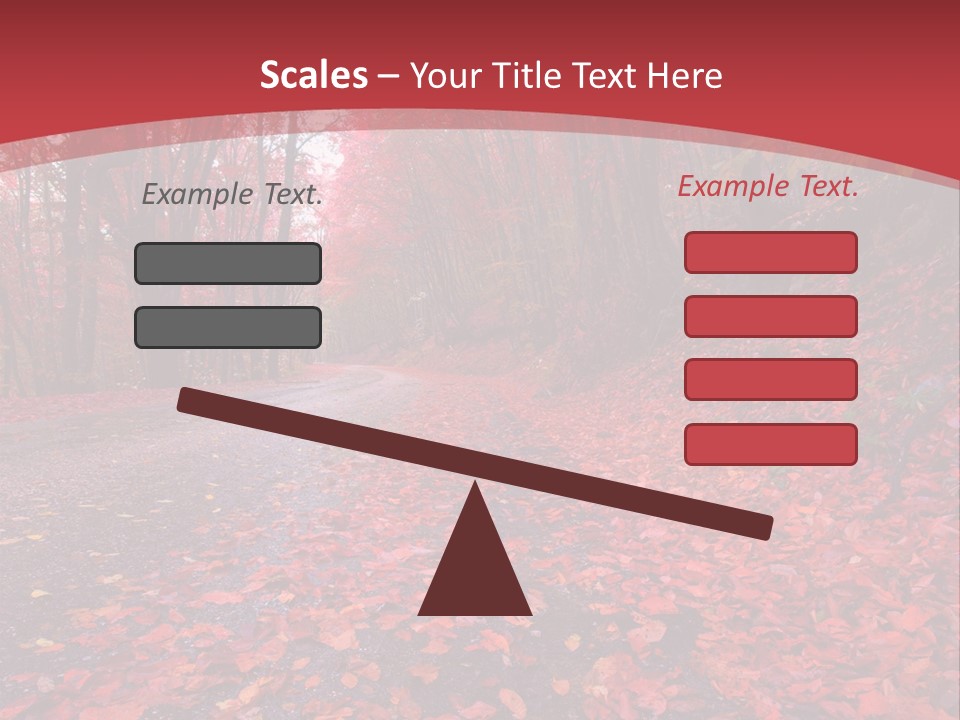 November Natural Flora PowerPoint Template