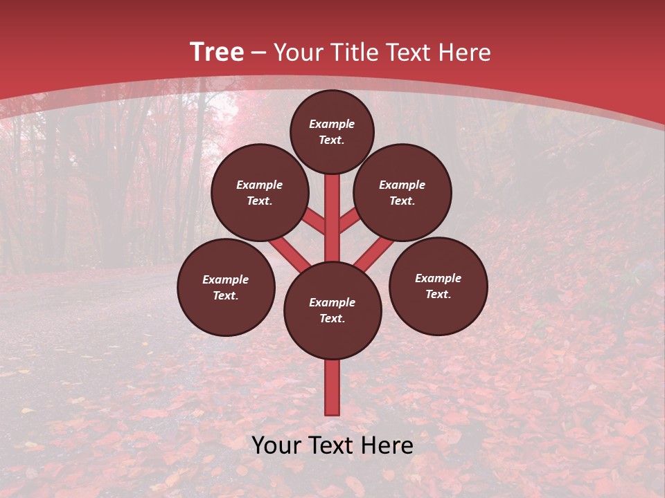 November Natural Flora PowerPoint Template