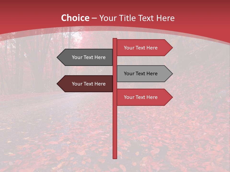 November Natural Flora PowerPoint Template