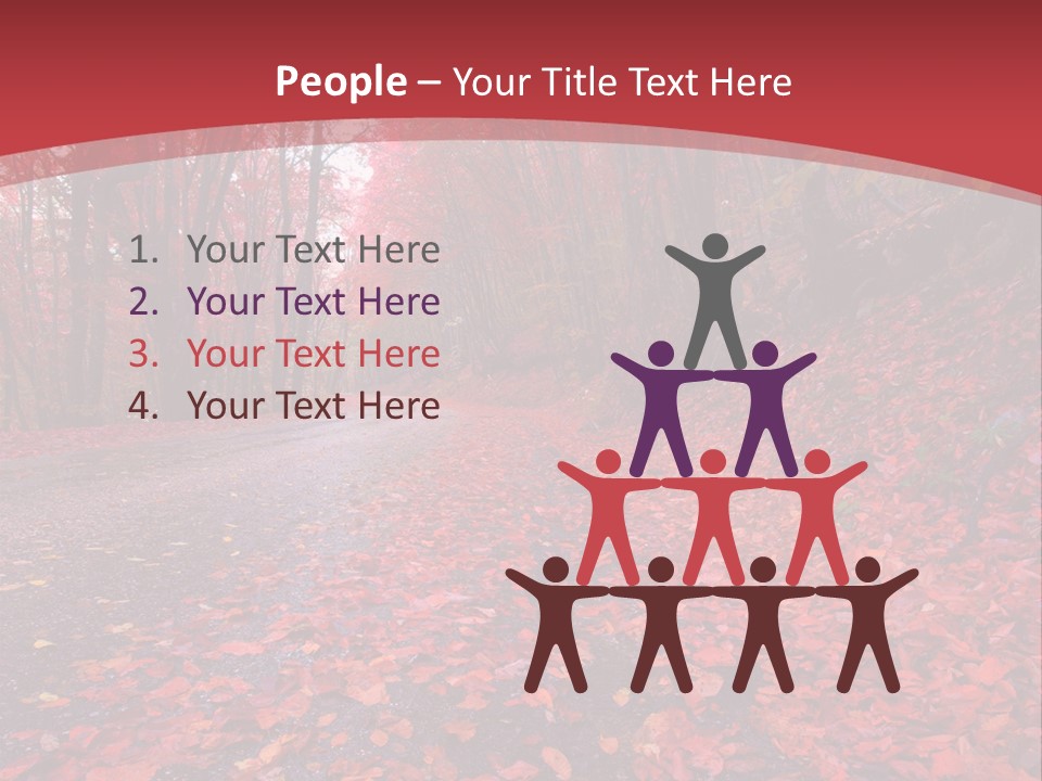 November Natural Flora PowerPoint Template