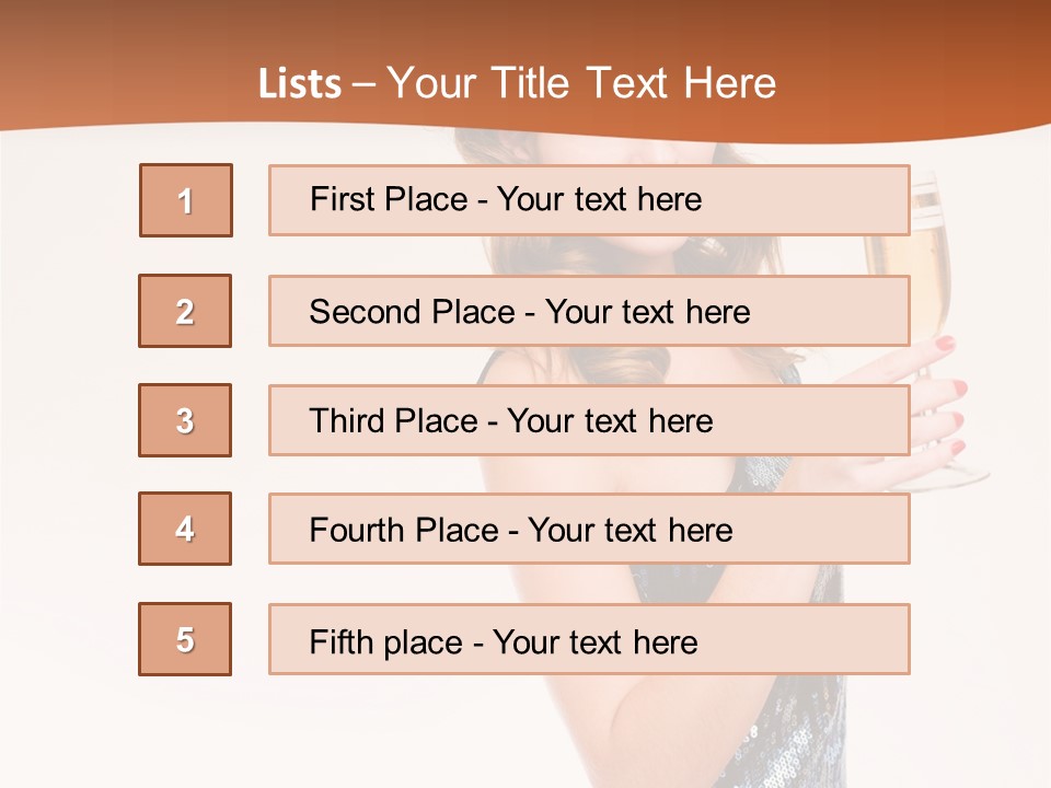 Cheers Friendly Person PowerPoint Template