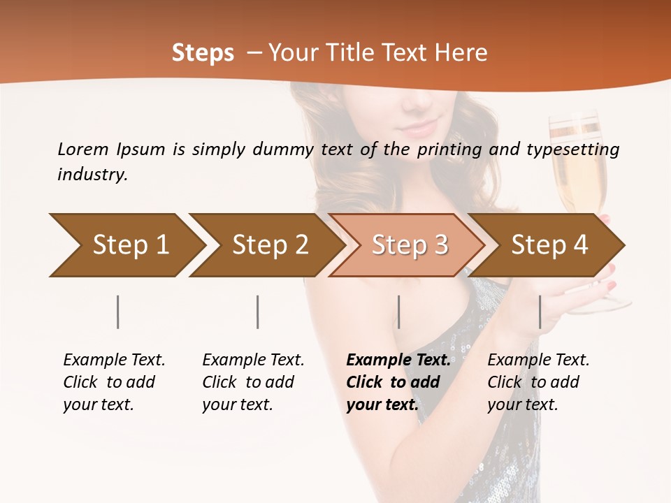 Cheers Friendly Person PowerPoint Template