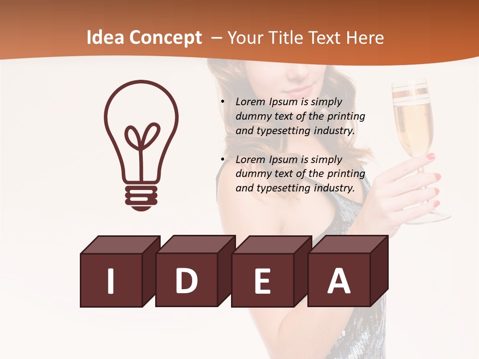 Cheers Friendly Person PowerPoint Template