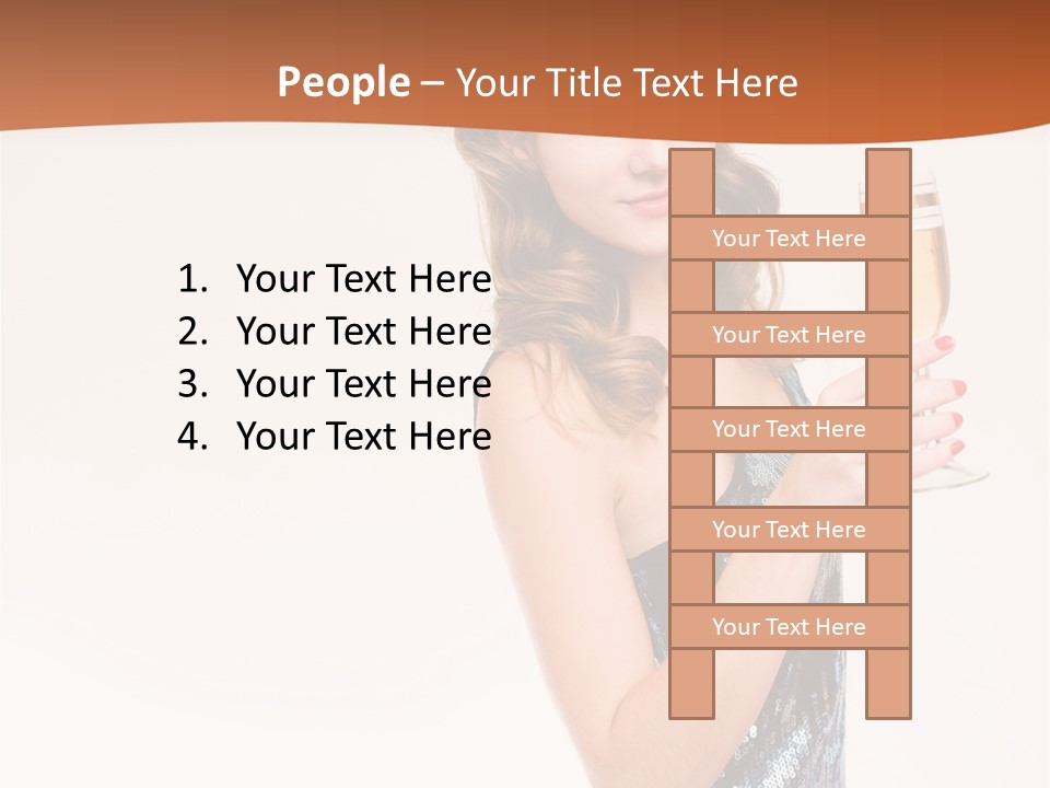Cheers Friendly Person PowerPoint Template