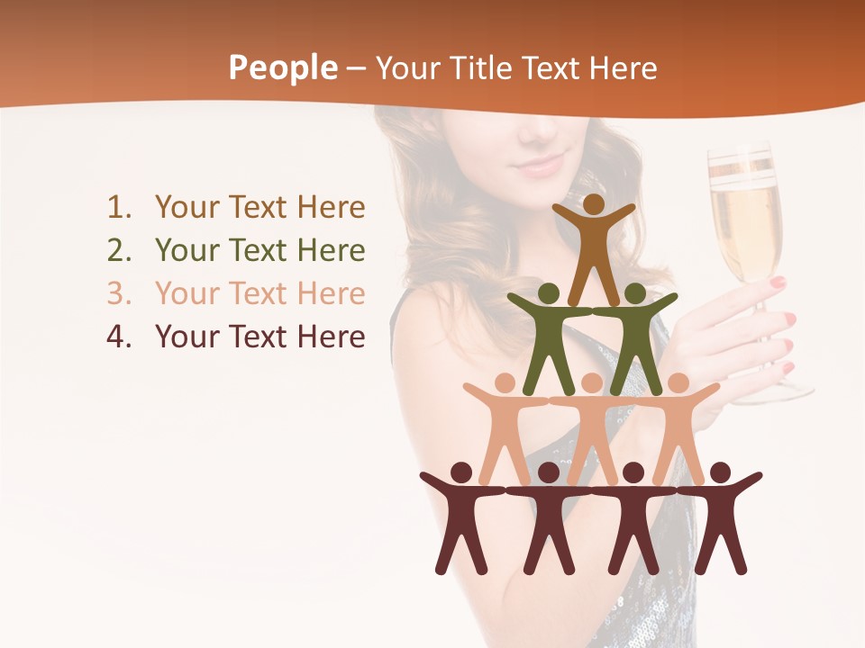 Cheers Friendly Person PowerPoint Template