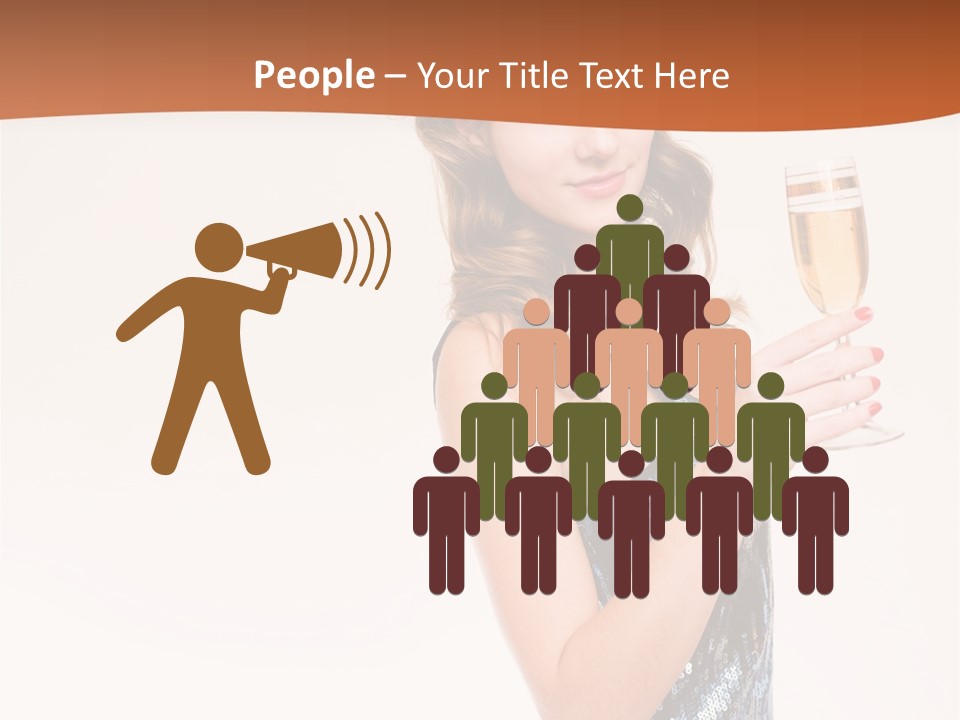 Cheers Friendly Person PowerPoint Template