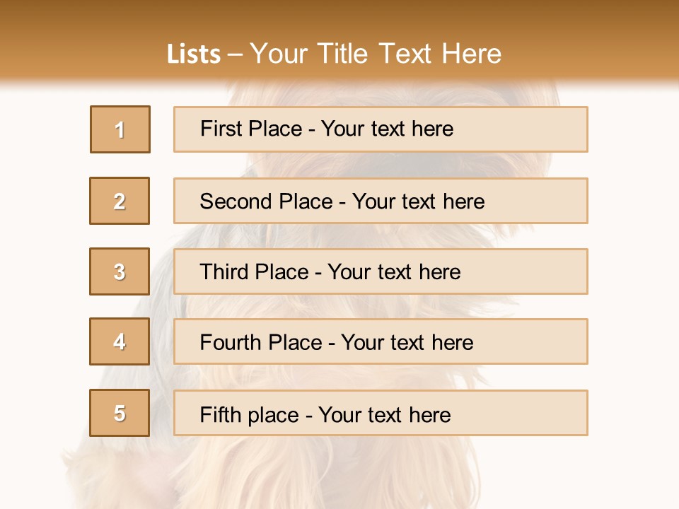 Cute Small Yorkshire PowerPoint Template