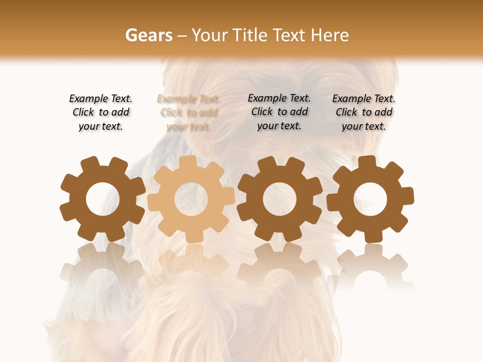 Cute Small Yorkshire PowerPoint Template