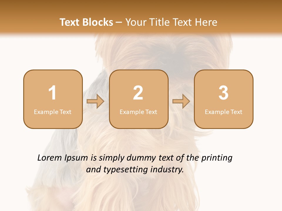 Cute Small Yorkshire PowerPoint Template