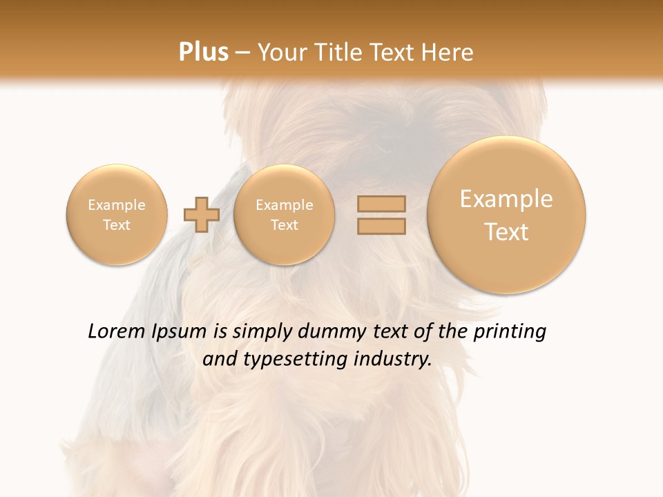 Cute Small Yorkshire PowerPoint Template