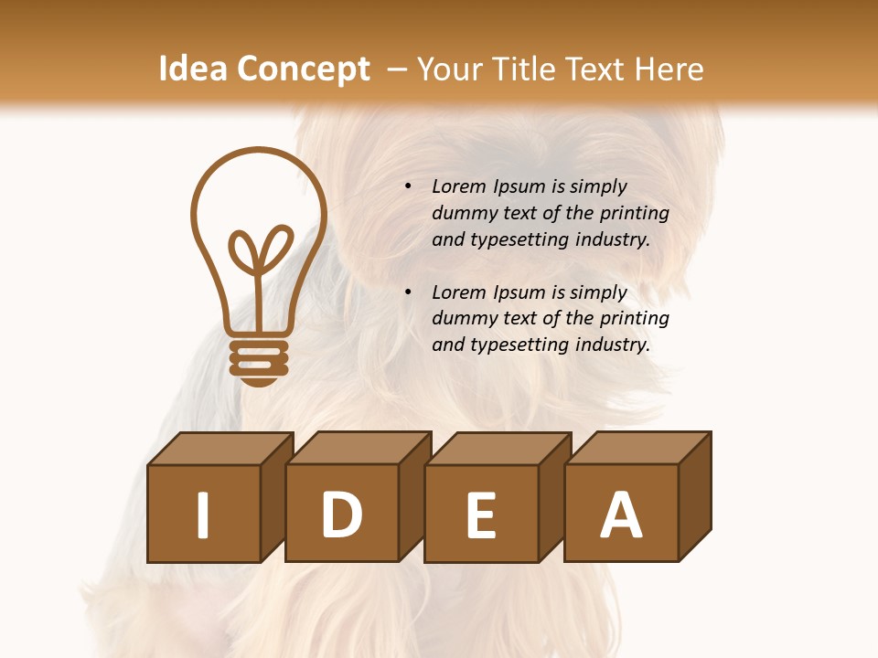 Cute Small Yorkshire PowerPoint Template