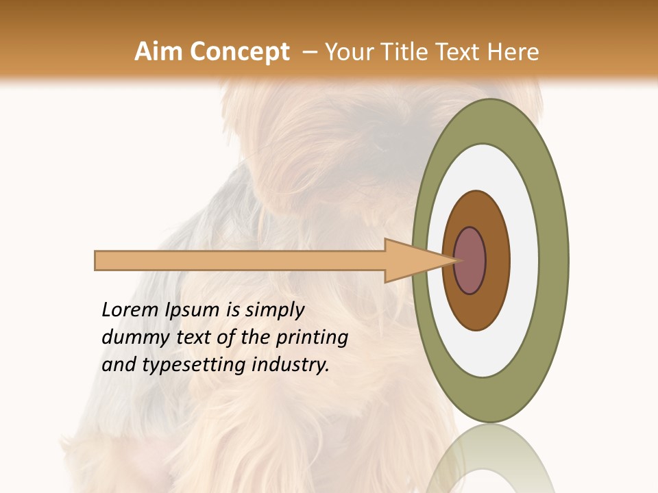 Cute Small Yorkshire PowerPoint Template