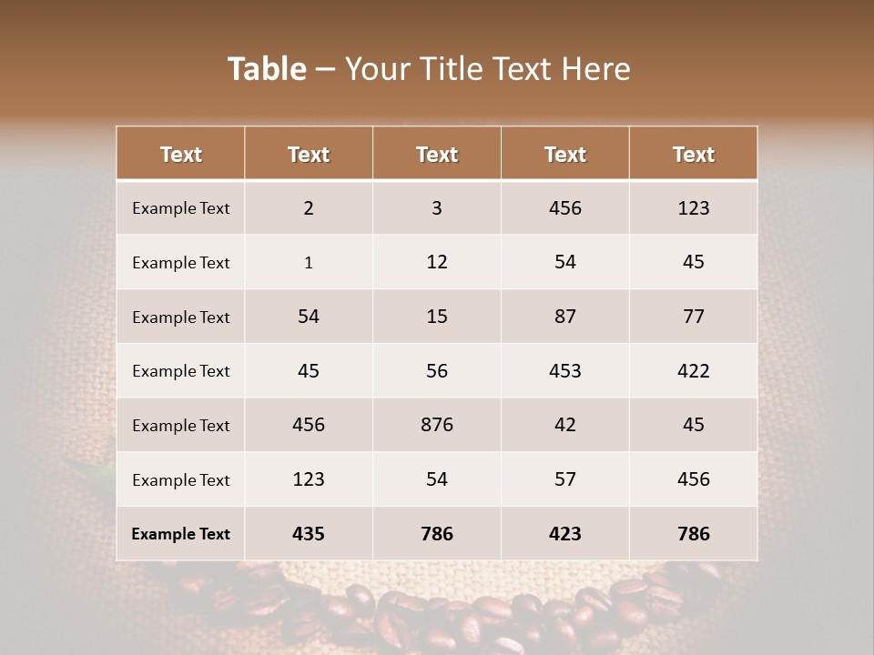 Illumination Grained Breakfast PowerPoint Template