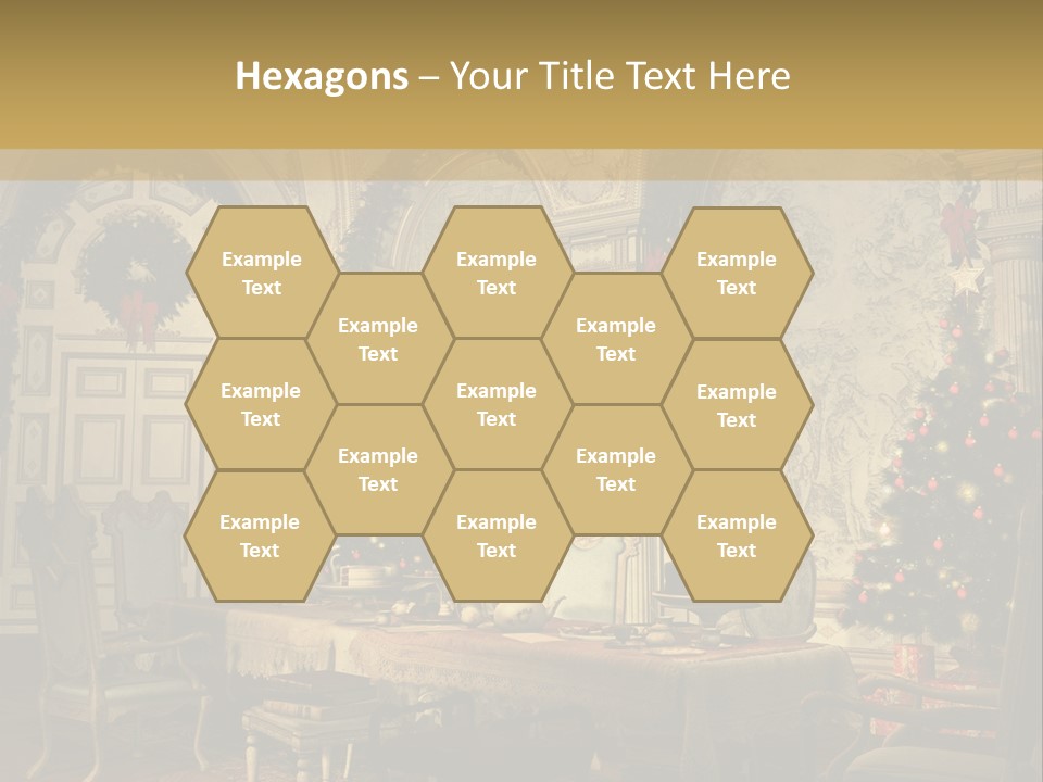 Mansion Cup Garland PowerPoint Template