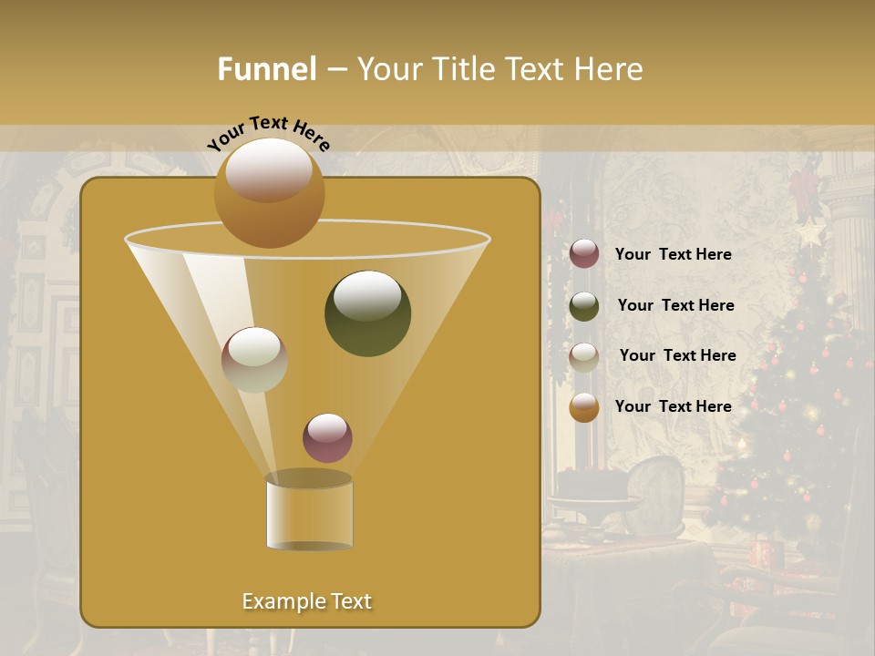 Mansion Cup Garland PowerPoint Template