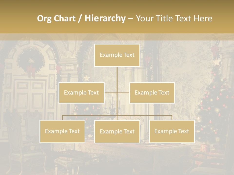 Mansion Cup Garland PowerPoint Template