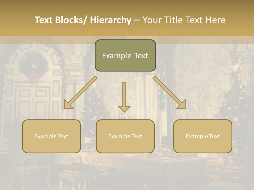 Mansion Cup Garland PowerPoint Template