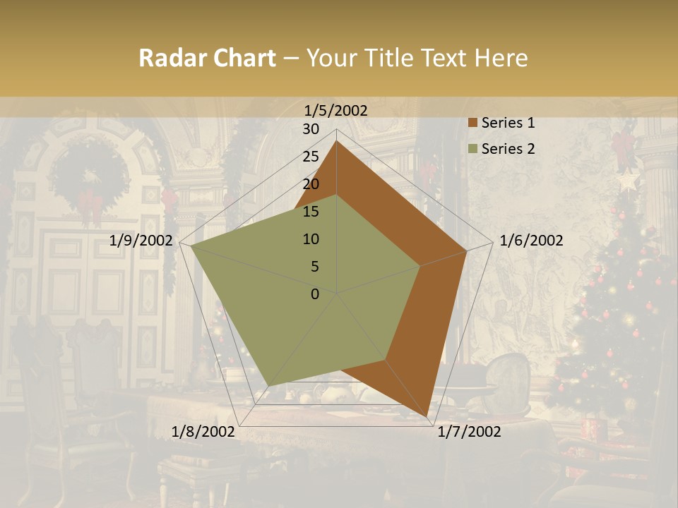 Mansion Cup Garland PowerPoint Template