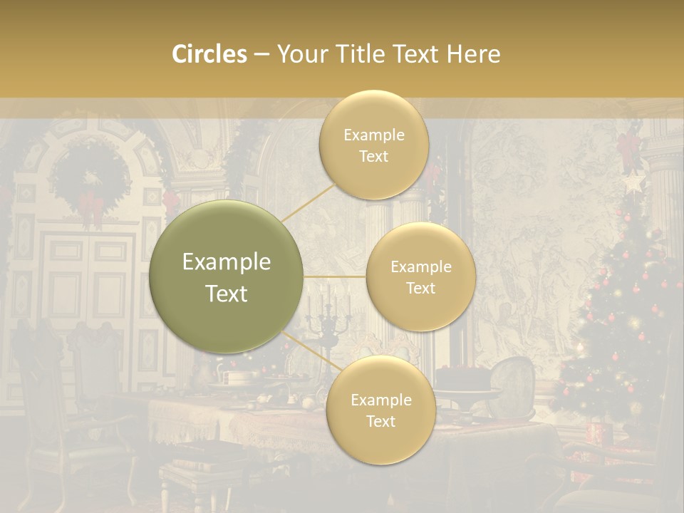 Mansion Cup Garland PowerPoint Template