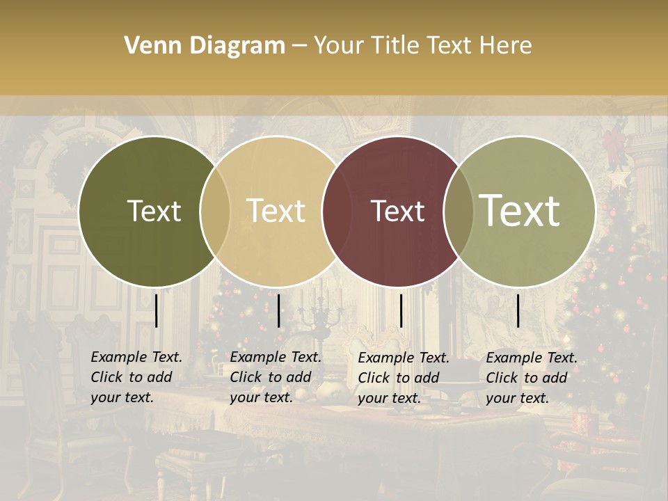 Mansion Cup Garland PowerPoint Template