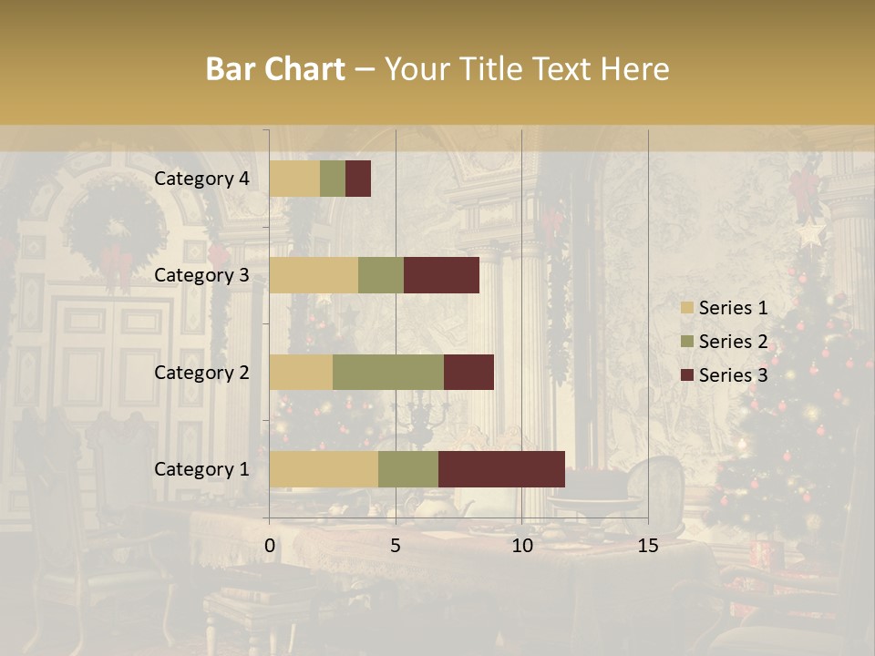 Mansion Cup Garland PowerPoint Template