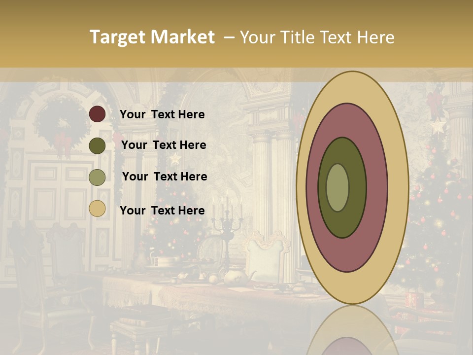 Mansion Cup Garland PowerPoint Template