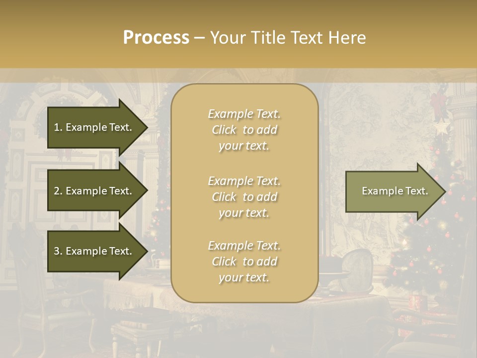 Mansion Cup Garland PowerPoint Template