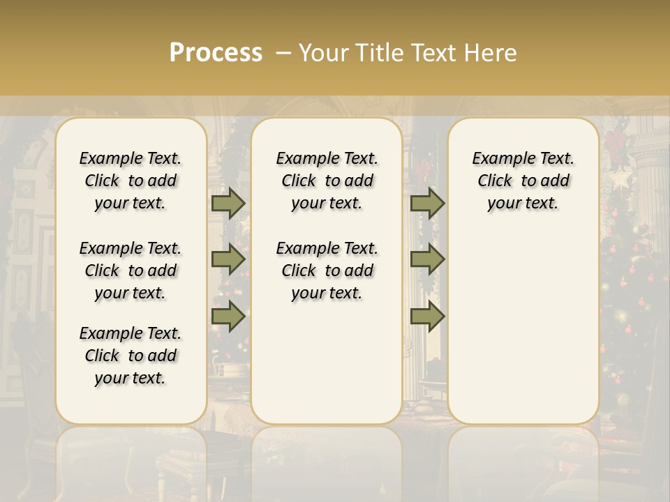 Mansion Cup Garland PowerPoint Template