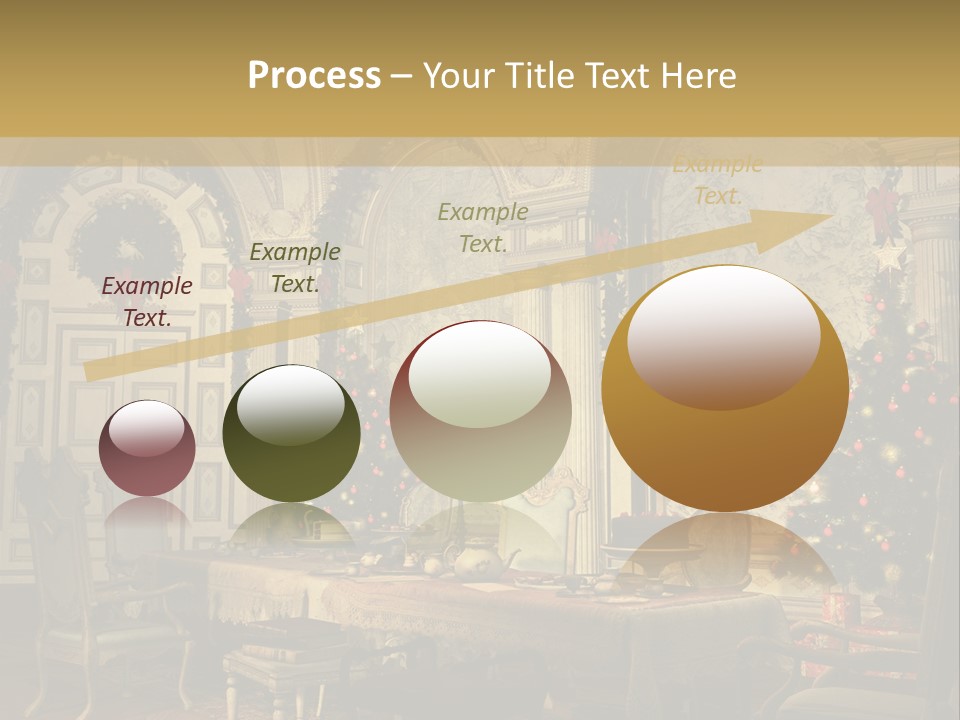 Mansion Cup Garland PowerPoint Template