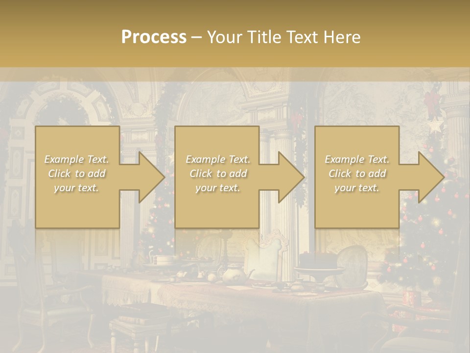 Mansion Cup Garland PowerPoint Template
