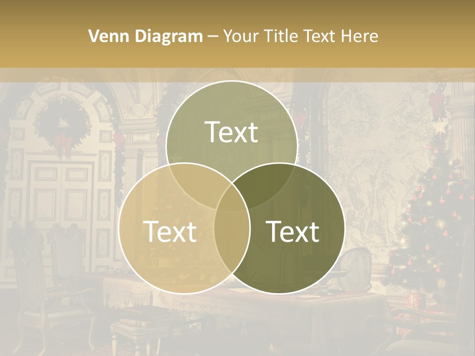 Mansion Cup Garland PowerPoint Template