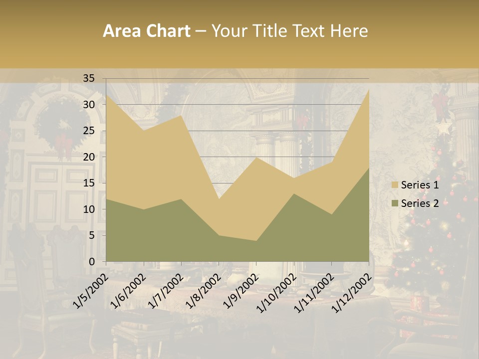 Mansion Cup Garland PowerPoint Template