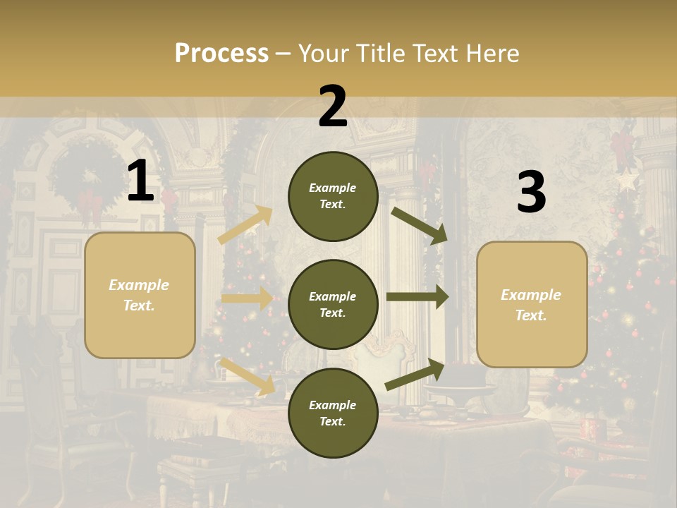 Mansion Cup Garland PowerPoint Template