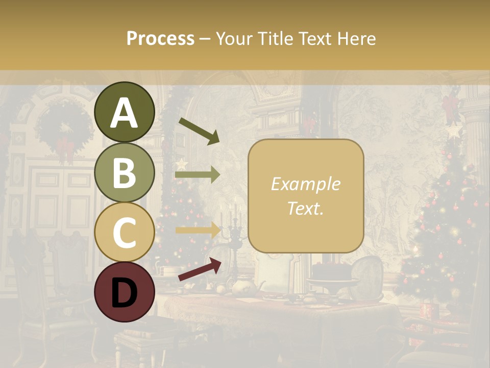 Mansion Cup Garland PowerPoint Template