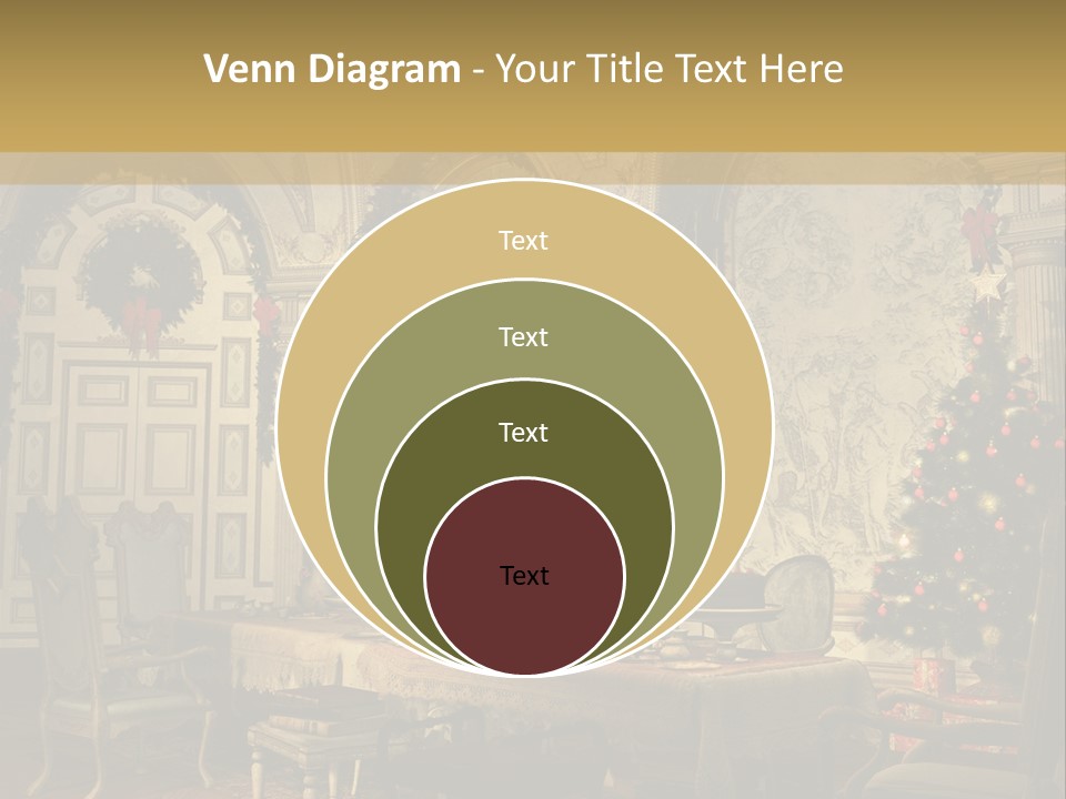 Mansion Cup Garland PowerPoint Template