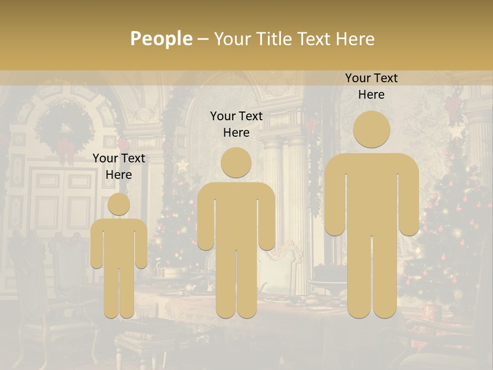 Mansion Cup Garland PowerPoint Template