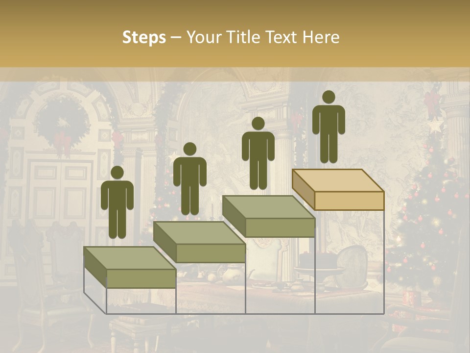 Mansion Cup Garland PowerPoint Template