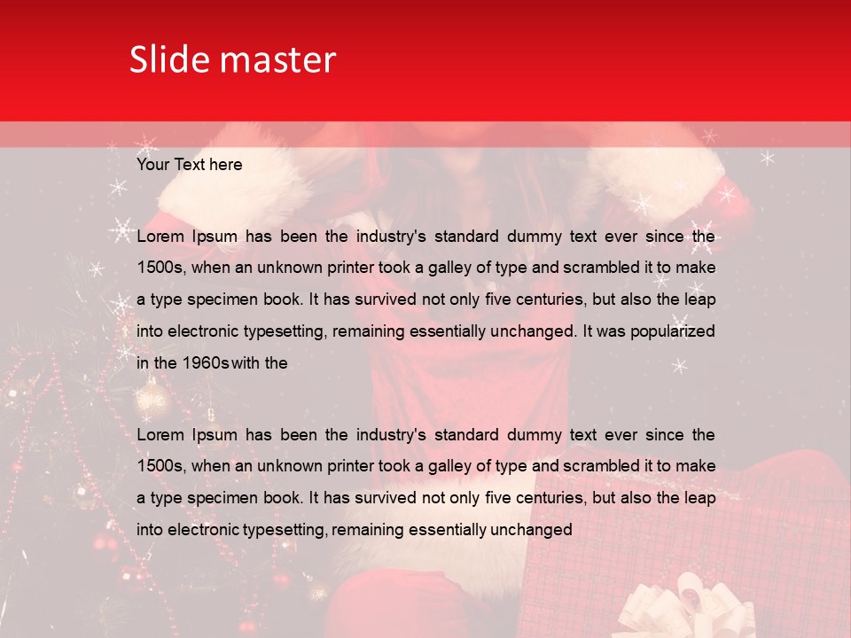 Young Winter Surprise PowerPoint Template