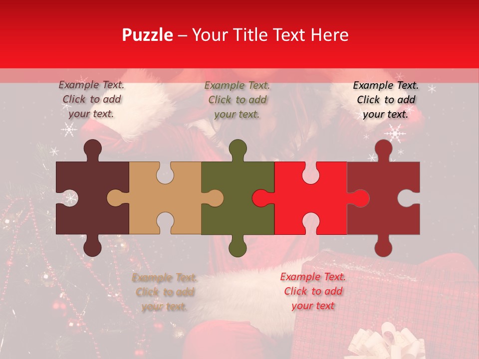 Young Winter Surprise PowerPoint Template