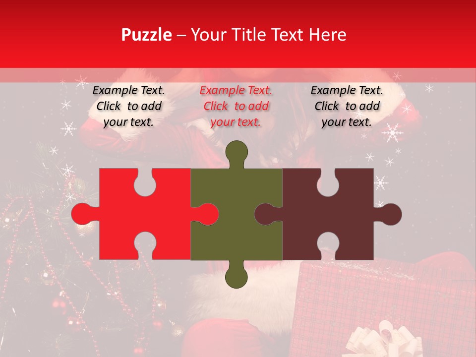 Young Winter Surprise PowerPoint Template