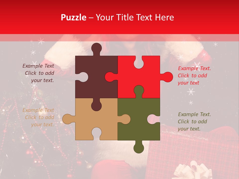 Young Winter Surprise PowerPoint Template