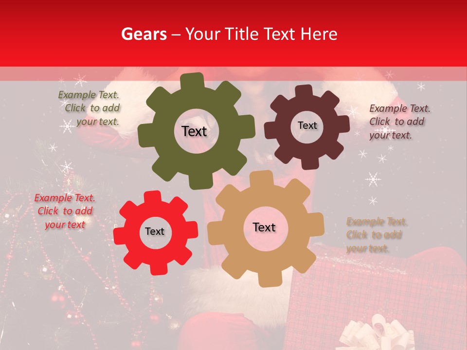 Young Winter Surprise PowerPoint Template